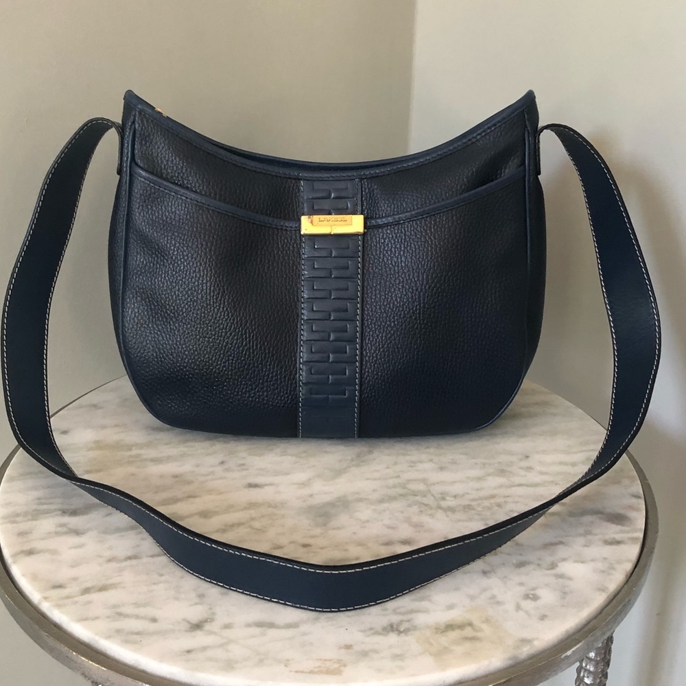 Lancel Paris Vintage Leather Shoulder Bag EUC Authentic Made in Italy ~1994